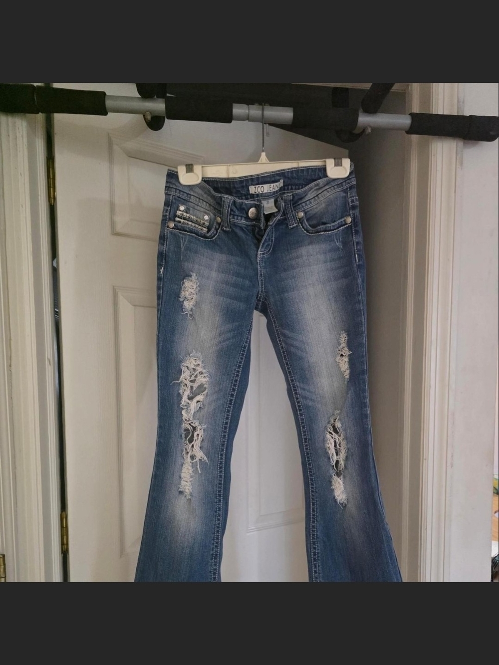 ZCO Women’s Distressed Blue Denim Jeans